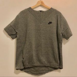 Nike short sleeve sweatshirt
